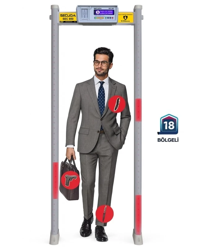 Secuda Sec 850 qapı tipli metal detektor